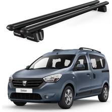 Today Auto Pençe Dacia Dokker Van (2012 ve Sonrası) Uyumlu Siyah Ara Atkı Port Bagaj Tavan Barı