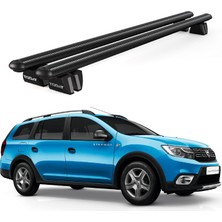 Today Auto Pençe Dacia Logan Mcv (2014 ve Sonrası) Uyumlu Siyah Ara Atkı Port Bagaj Tavan Barı