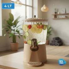 Le Paris 4 Lt Musluklu Su ve Limonata Sebili - Ayaklı Detoks Şerbetlik