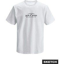 Jack & Jones Erkek Gögüs Logo Baskili Tisört- Blakevin