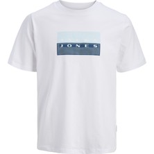 Jack & Jones Büyük Beden Logo Baskili Tisört - Fusion