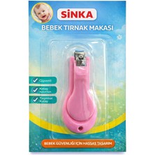 Sinka Bebek Tırnak Makası Pembe Güvenli ve Kolay Kullanım İçin Hassas Tasarım