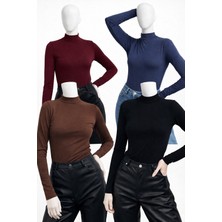 Belpa Kadın 4'lü Uzun Kollu Body