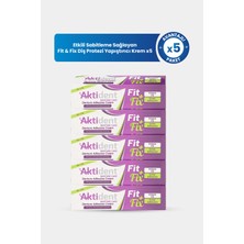 Aktident Fit & Fix Diş Protezi Yapıştırıcı Krem X5