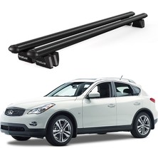 Today Auto Pençe Infiniti QX50 (2014 ve Sonrası) Uyumlu Siyah Ara Atkı Port Bagaj Tavan Barı