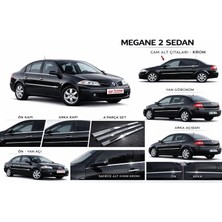 A&G Tuning R. Megane 2 Sedan Krom Cam Çıtası Tk 2004-2010 Paslanmaz Çelik
