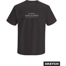 Jack & Jones Erkek Gögüs Logo Baskili Tisört- Blakevin