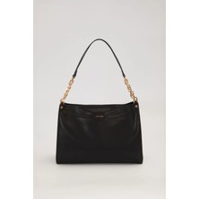 Levidor Siyah Halka Zincir Detaylı Omuz Çantası