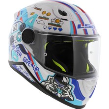 Ls2  Kıd Next Level Çocuk Kapalı Motosiklet Kaskı Beyaz