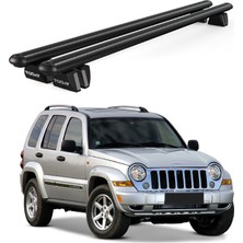 Today Auto Pençe Jeep Cherokee Kj (2001-2008) Uyumlu Siyah Ara Atkı Port Bagaj Tavan Barı