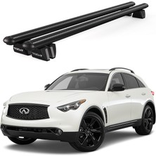 Today Auto Pençe Infiniti FX37 (2008 ve Sonrası) Uyumlu Siyah Ara Atkı Port Bagaj Tavan Barı