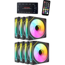 Archon Spectre Pro Sessiz 7 X 120MM Kumandalı Argb Kasa Fan Seti