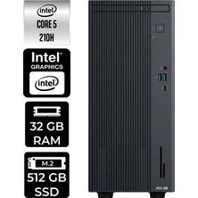 Asus Expertcenter P500MV Core 5 210H Masaüstü Bilgisayar 32GB RAM 512GB SSD FreeDOS + Per4 USB P500C52108512B0DP305