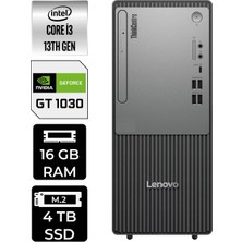 Lenovo Thinkcentre Neo 50T i3 13100 Masaüstü Bilgisayar 16GB RAM 4TB SSD Win11 Pro + Per4 USB 12UB0009TRP464