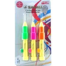 Yabalı 3'lü Punch İğnesi Seti YBL-081 3 Adet Elastik Tutacaklı Dikiş Aksesuarları