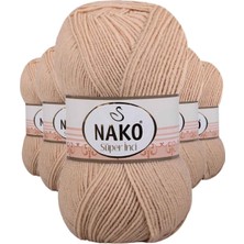 Maarketim 5 Adet Süper İnci El Örgü İpi 100 gr Deve Tüyü