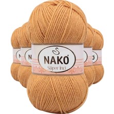 Maarketim 5 Adet Süper İnci El Örgü İpi 100 gr Altuni