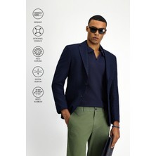 Kiğılı Techno-Line 7 Drop Slim Fit Dar Kesim Likralı Ceket
