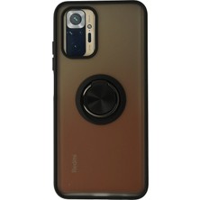 İ She Redmi Note 10 Kılıf Yüzüklü ve Şık Film Izlemek Için Ideal Elitering Premim Silikon Kapak