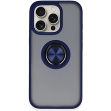 Mobixa iPhone 16 Pro Kılıf Yüzüklü ve Standlı Şık Nexen Premium Silikon Kapak