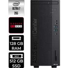 Asus Expertcenter B900MF Core Ultra 7 265 Masaüstü Bilgisayar 128GB RAM 512GB SSD Win11 Home + Per4 USB B9000072650010P486