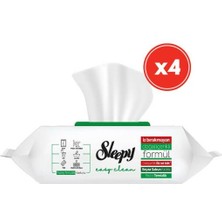 Sleepy 100'lü Easy Clean Yüzey Temizlik Havlusu 4 Adet Dermatolojik Test Edilmiş Kokusuz