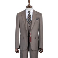 İlayda Emir Slim Fit, 3 Parça Takım Elbise, Erkek Klasik Yelekli, Premium Kumaş, Ofis ve Özel Gün Takımı
