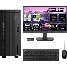 Asus Expertcenter B900MF Core Ultra 7 265 Masaüstü Bilgisayar 16GB RAM 4TB SSD 27" FHD FreeDOS + Per4 USB B9000072650010P1984