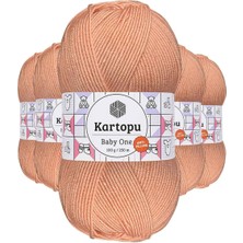 Maarketim 5 Adet Baby One Tüylenmeyen El Örgü İpi Yünü Yavruağzı