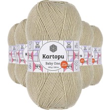 Maarketim 5 Adet Baby One Tüylenmeyen El Örgü İpi Yünü Bej