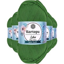 Maarketim 5 Adet Lotus Bikini Büstiyer Bluz Örgü İpi Çam Yeşili