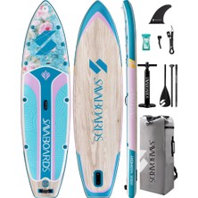 SavaBoards Aqua Harmony Üst Segment Geniş Şişme Paddle Board 335X86X15 cm Dengeli Touring Sup Seti