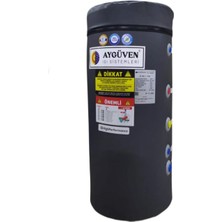 Aygüven Boyler 200 Lt Çift Serpantinli ( Termometreli, Anot Çubuklu, Rezistans Girişli)