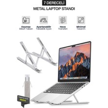 Concord 7 Dereceli Katlanabilir / Taşınabilir Metal Laptop Standı I Tablet - Telefon - Kitap Uyumlu