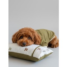 Teddy Forest Chic Polar Sweat ve Yastık Takımı – Köpekler Için Uyku By Kemique