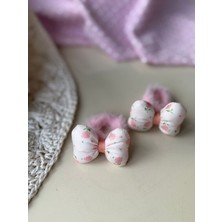 Joinkidz Bowtie Pink Fiyonk Desen Havlu Lastik Toka