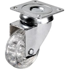 İnura Global 301 - 50X20 mm Şeffaf Makaralı Tablalı Teker