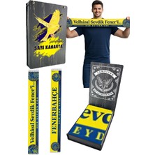 Fenerbahçe Unısex Velhasıl Sevdik Feneri Şal Uv Kutu Hediyeli