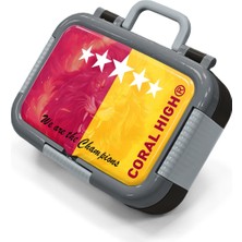 Coral High Kids Sarı Kırmızı 5 Yıldız Aslan Taraftar Desenli Paslanmaz Çelik Beslenme Kabı 39371