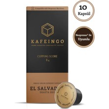 Kafeingo El Salvador Shasta Kahve 10 Kapsül (Nespresso Uyumlu)