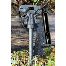 Calperia Acil Durum Magnezyum Çubuk Çakmaktaşı Hayatta Kalma Ateş Başlatıcı Çakmak Kiti Düdük Hediyeli ( Lisinya )