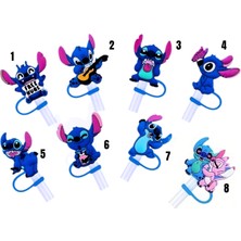 Store Termos Pipet Koruyucu 1 Adet Stitch Pipet Koruyucu Silikon Pipet Kılıfı Pipet Tıpası