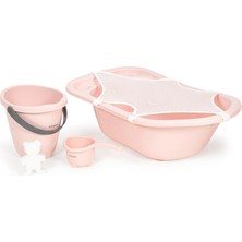 Babyjem 5 Parça Bebek Banyo Küvet Seti Pembe
