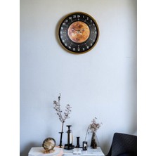 Karahanbey 36 cm Kahverengi 24 Saat Göstergeli Duvar Saati