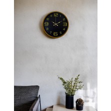 Karahanbey 36 cm Kahverengi Gold Rakamlı Duvar Saati