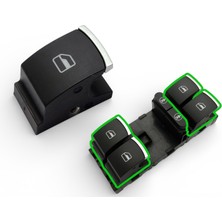 Touareg Sol Ön Cam Açma Düğmesi Tekli Tuş Volkswagen - 7p6 959 857 B - 7P6.959.857.B - 7P6959857B