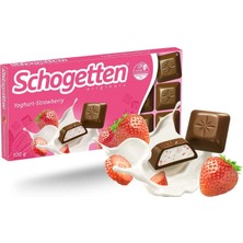 Schogetten Çilekli Yoğurt Çikolata 100 gr Almanya Menşeli Lezzetli Tatlı