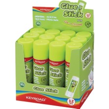 Keyroad 12'li Stıck Yapıştırıcı 36 gr Renkli ve Kullanışlı Yapıştırıcılar Seti