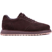 Shoetyle - Hakiki Süet Deri Kahverengi Günlük Erkek Ayakkabı - 666-SH-114