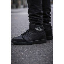 Liarca Lambırlent Aır Jordan Siyah Boğazlı Unisex Spor Ayakkabı